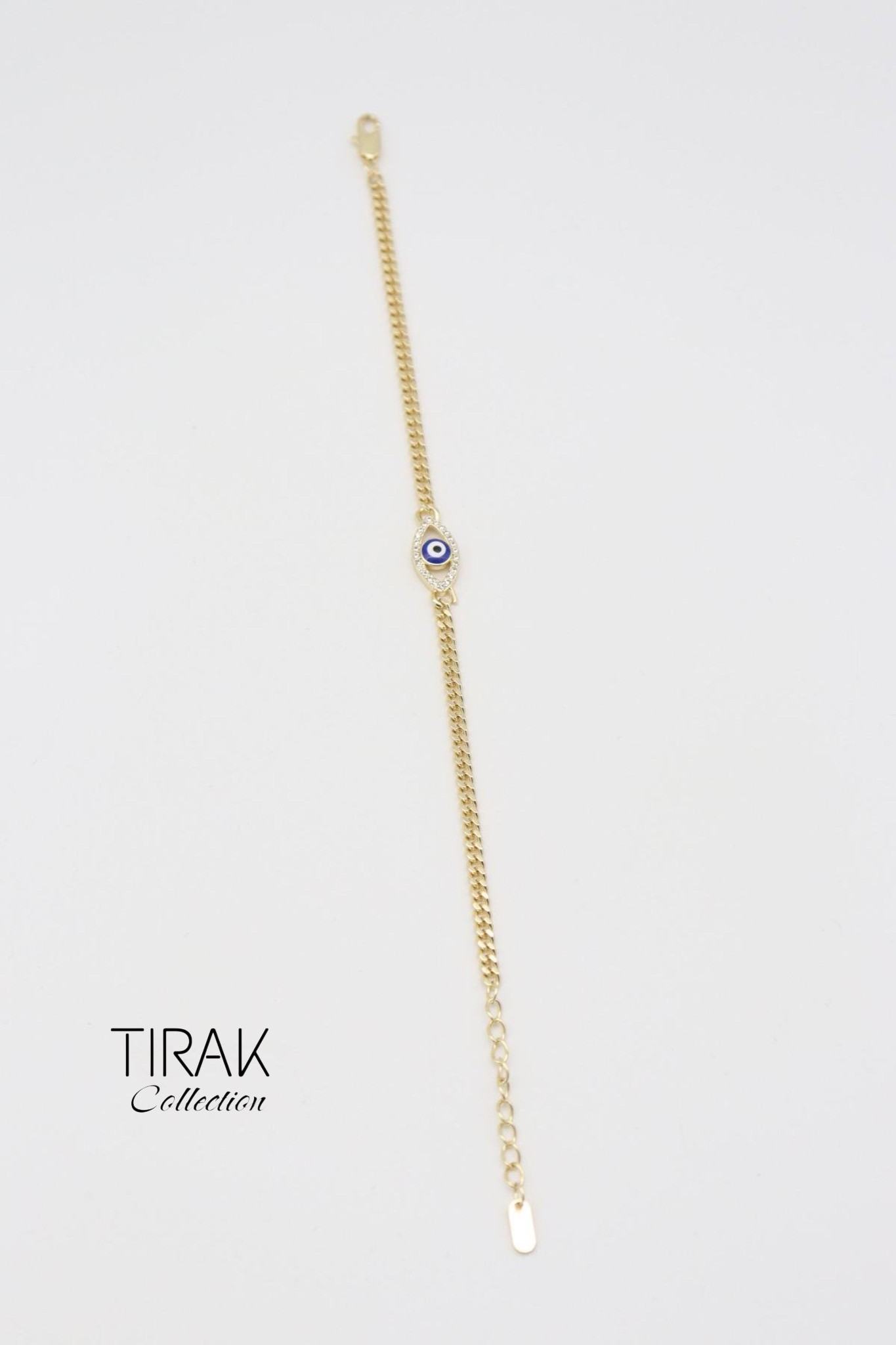 EVİL EYE BİLEKLİK-14K- - Mavi