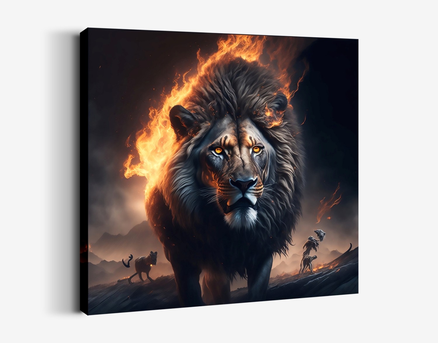 Kükreyen Aslan Portresi