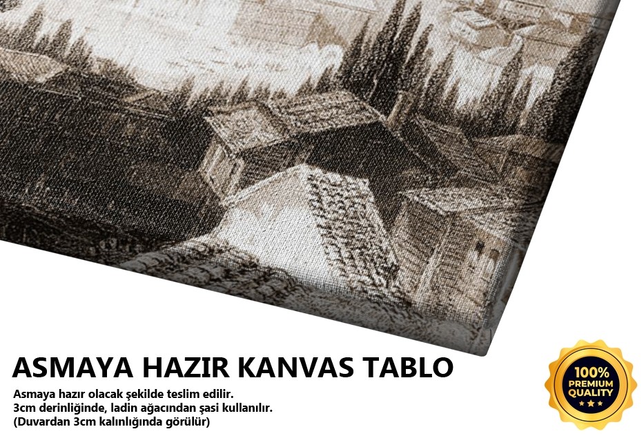 Beyoğlu Sırtlarından Tophane İstanbul Tablo