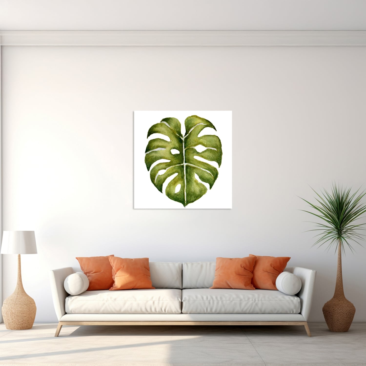 Monstera Yaprak Tablo