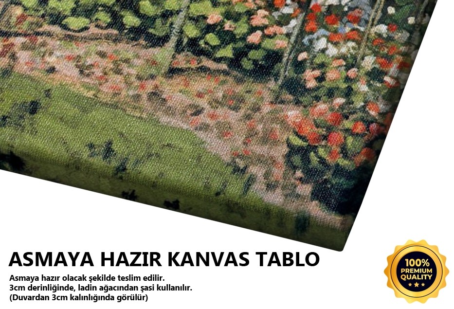 Çiçekli Bahçe Tablo