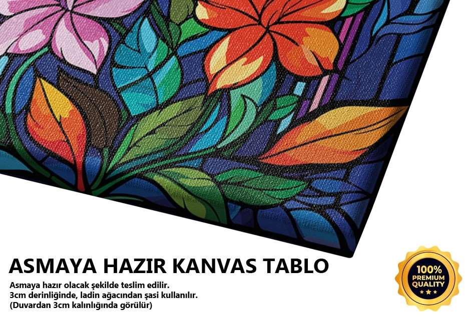 Renkli Cam Mozaik Deseni