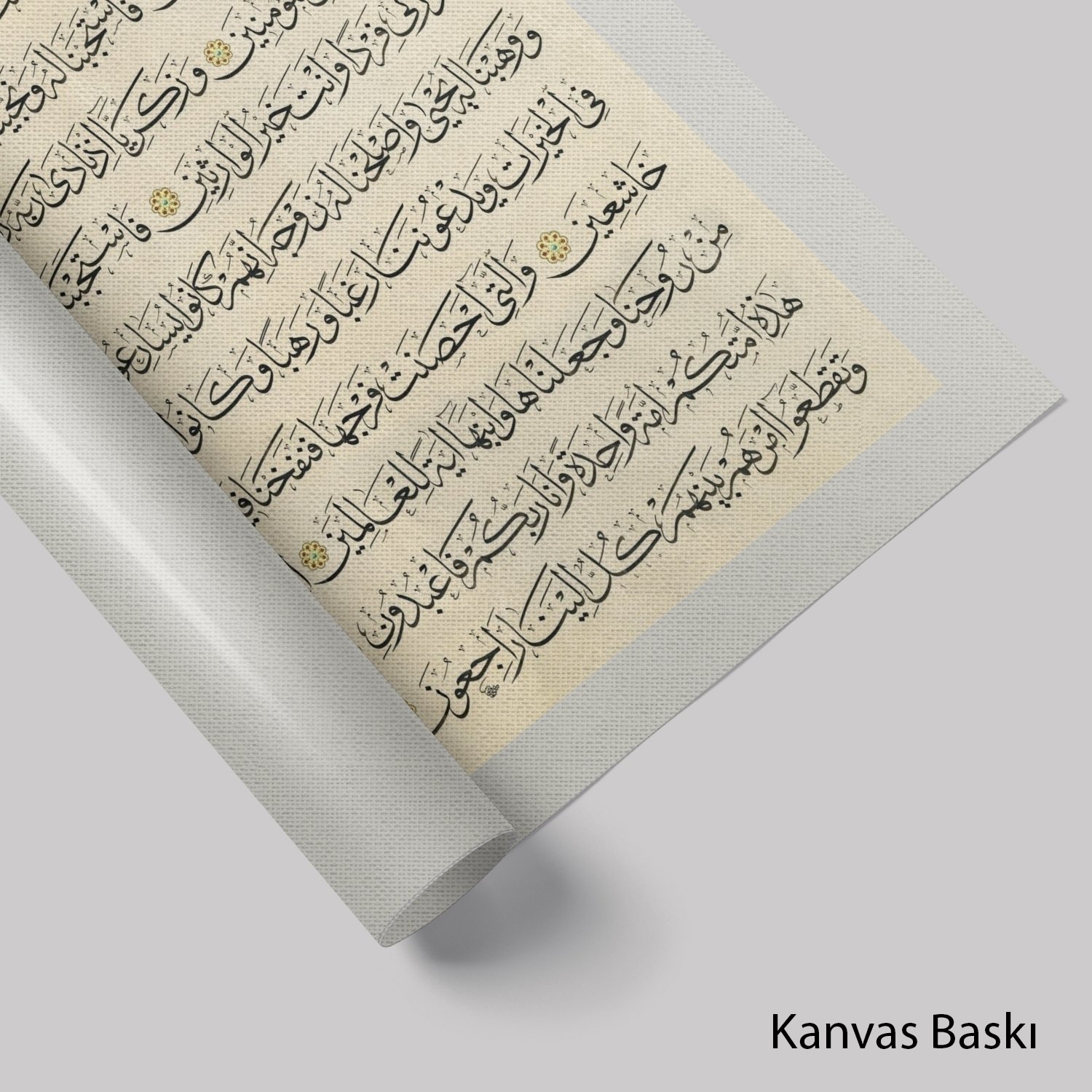 Enbiya Suresi 87. -  93. Ayetler (Baskı)