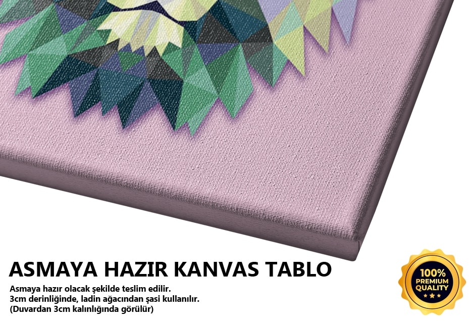 Poligonal Aslan Tablo