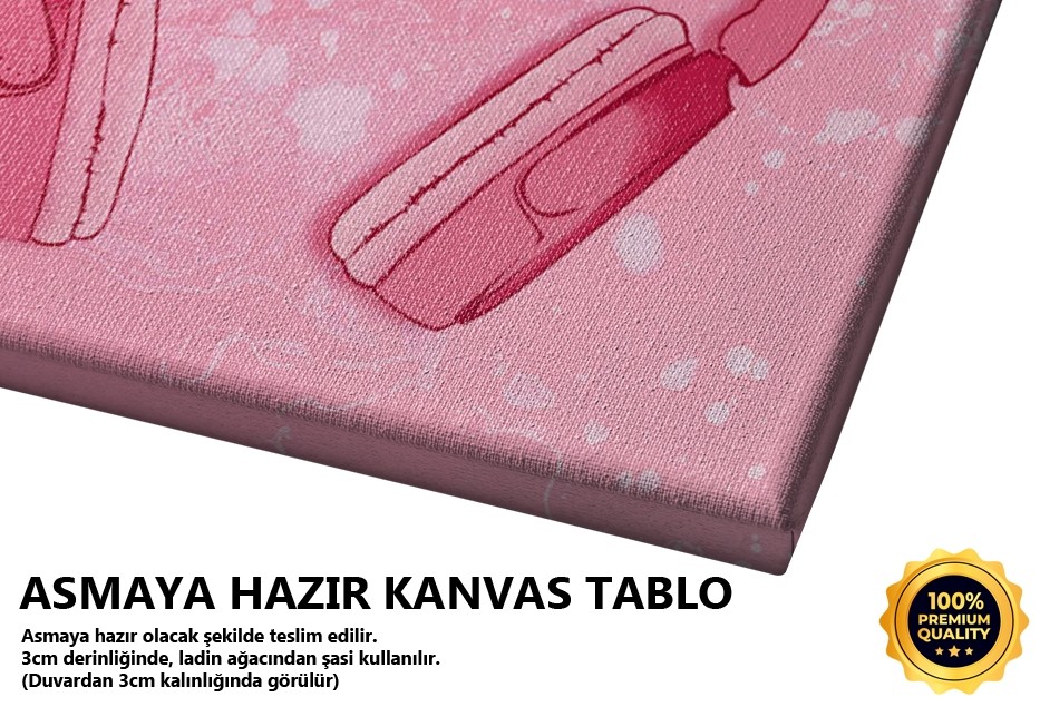 Pembe Kulaklık Tablo