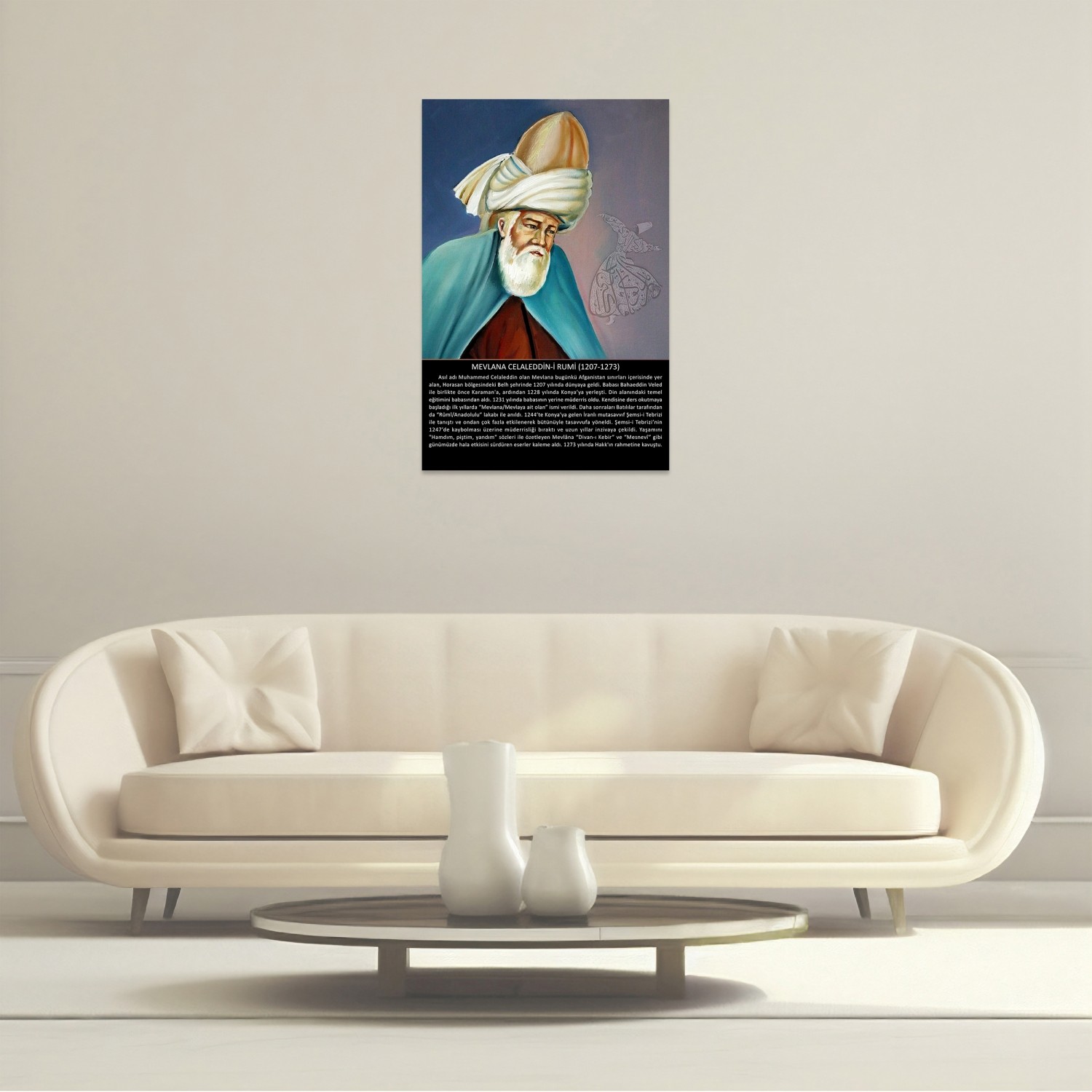 Mevlana Celaleddin-i Rumi (1207-1273) Tablo