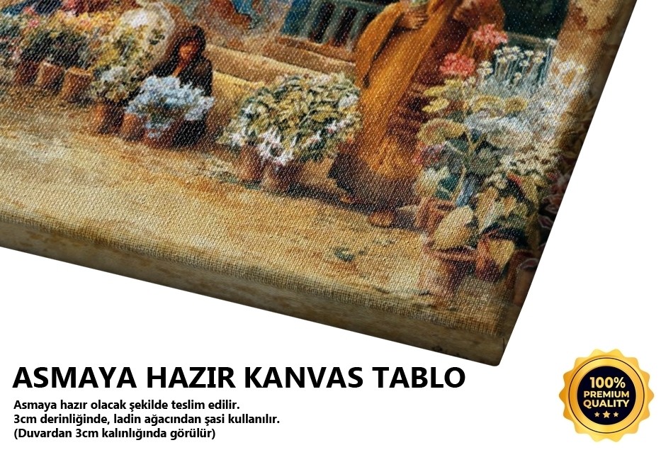 Çiçek Pazarı - Şam Tablo