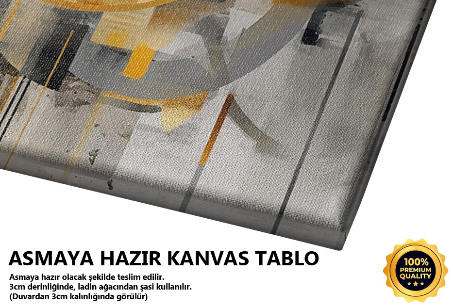 Beyaz At ve Altın Desenler