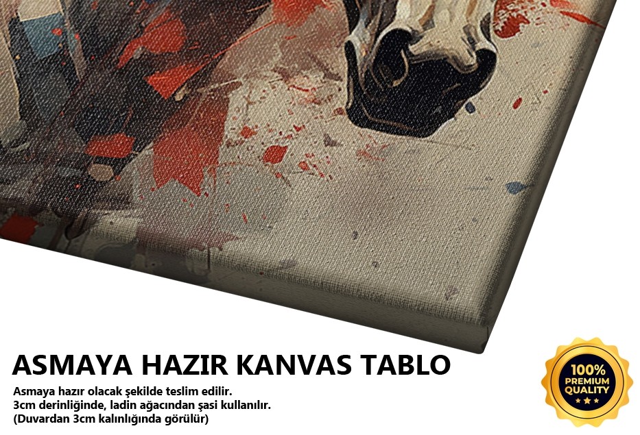 Renkli Fırça Darbeleriyle At