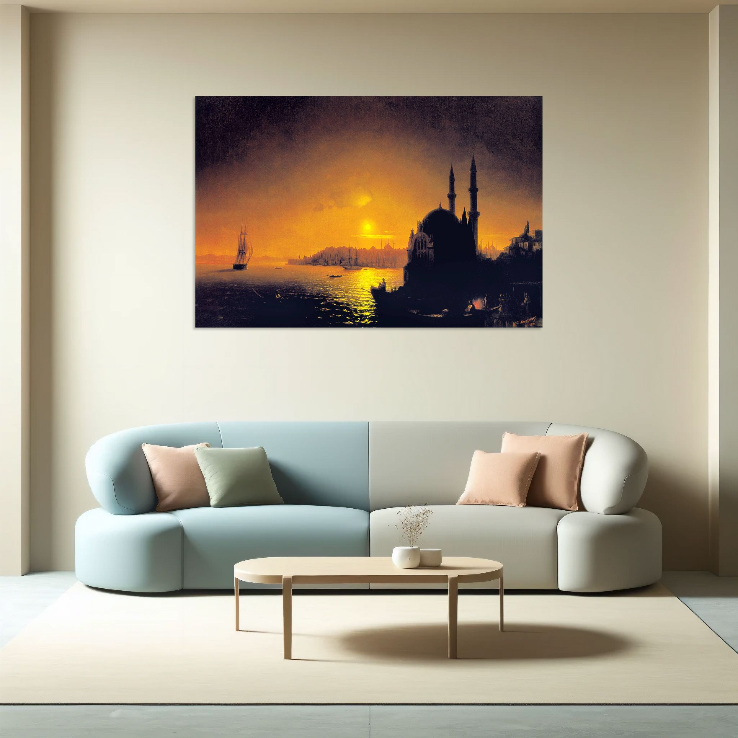 İstanbul Ortaköy'de Gece Tablo