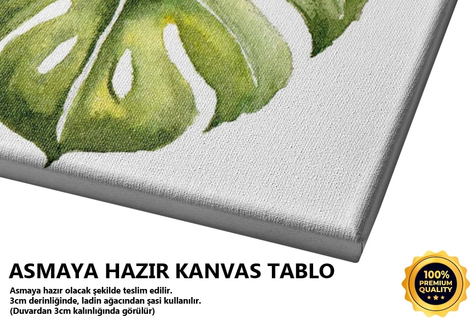 Monstera Yaprak Tablo