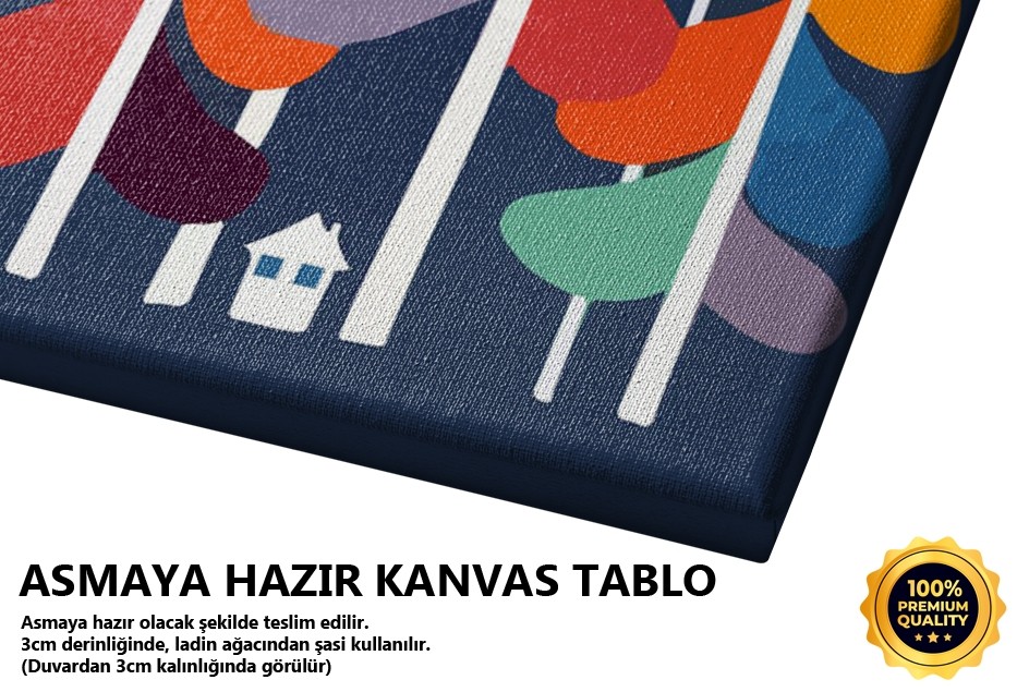 Renkli Köy Tablo
