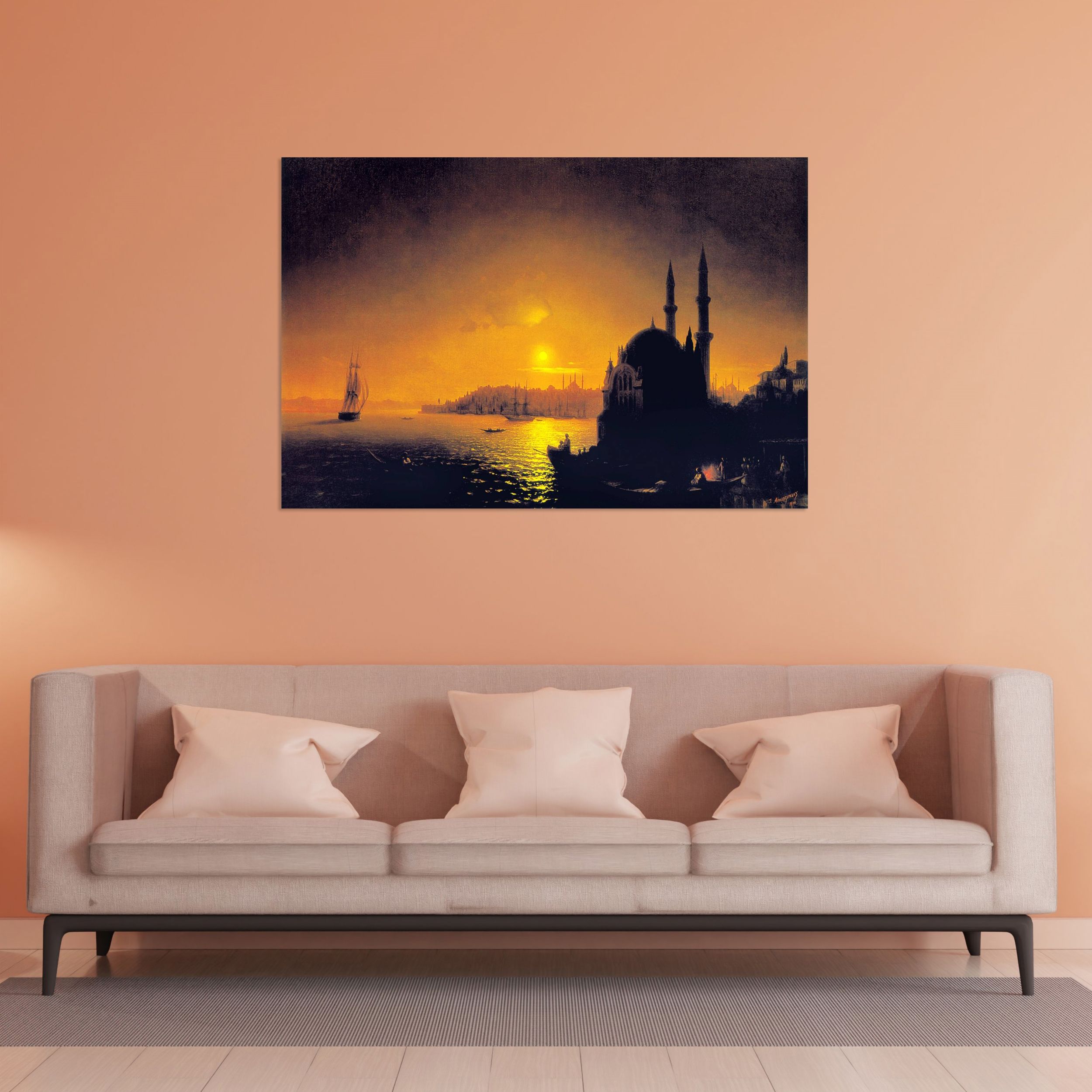 İstanbul Ortaköy'de Gece Tablo