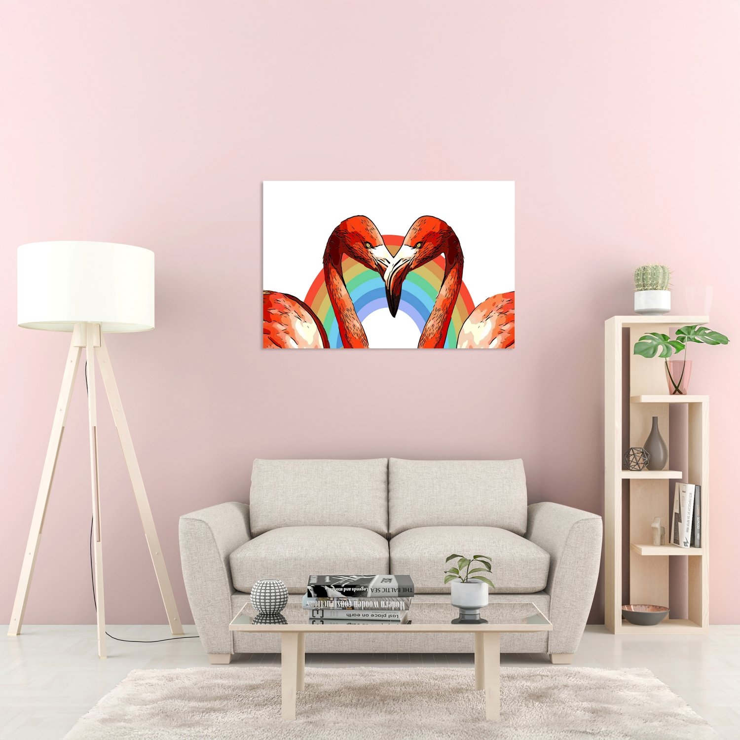 Romantik Flamingolar 4 Tablo