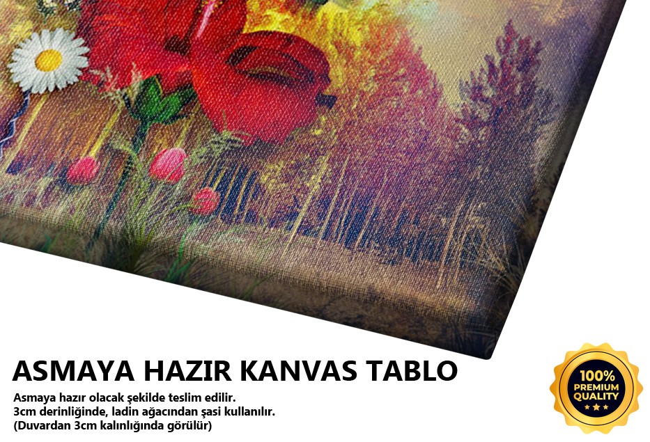 Ağaçlı Arazide Parti Tablo