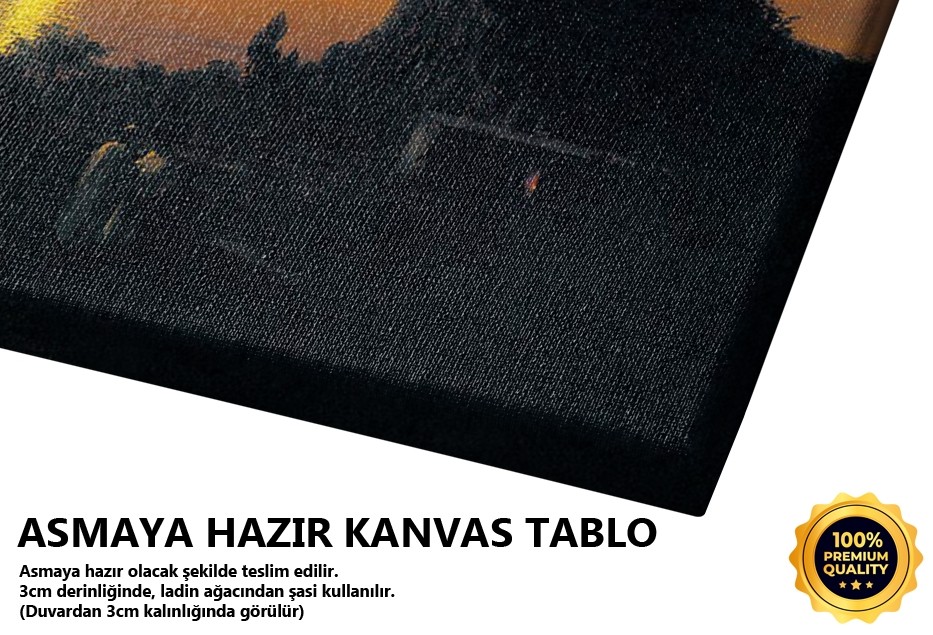 Ay Işığında Naples, 1842 Tablo