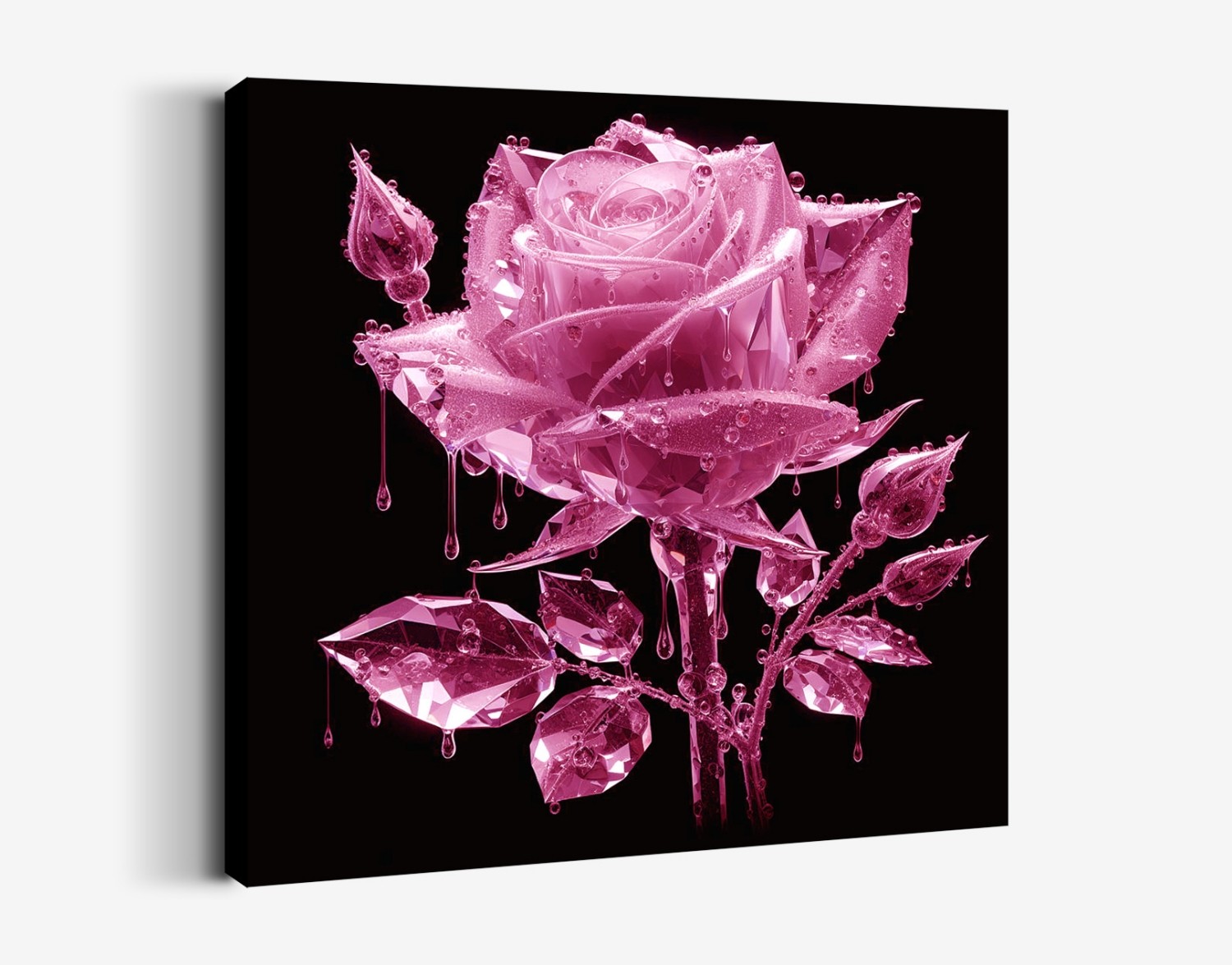 Pembe Kristal Gül
