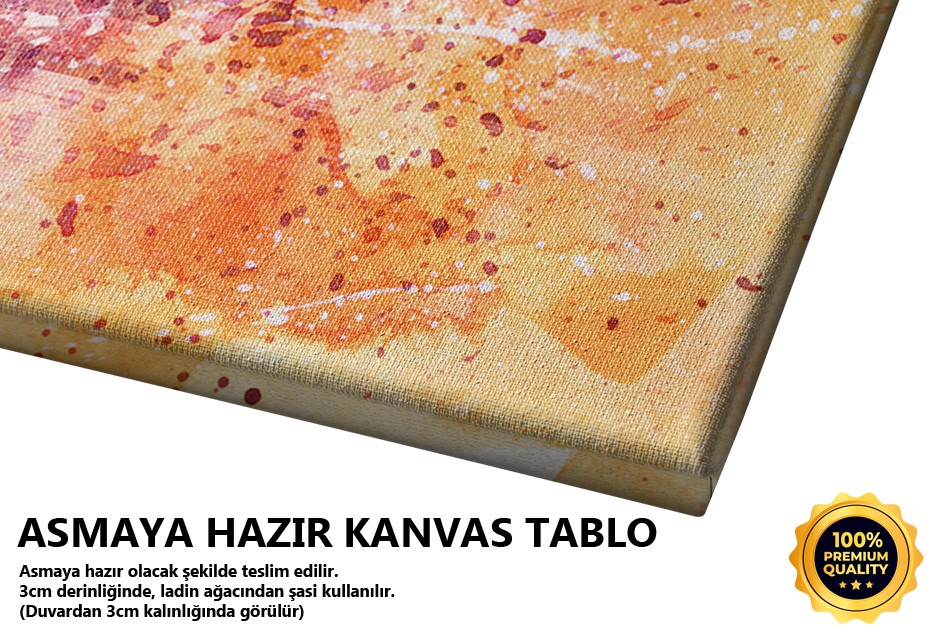 Mor-Pembe Sulu Boya Dokusu