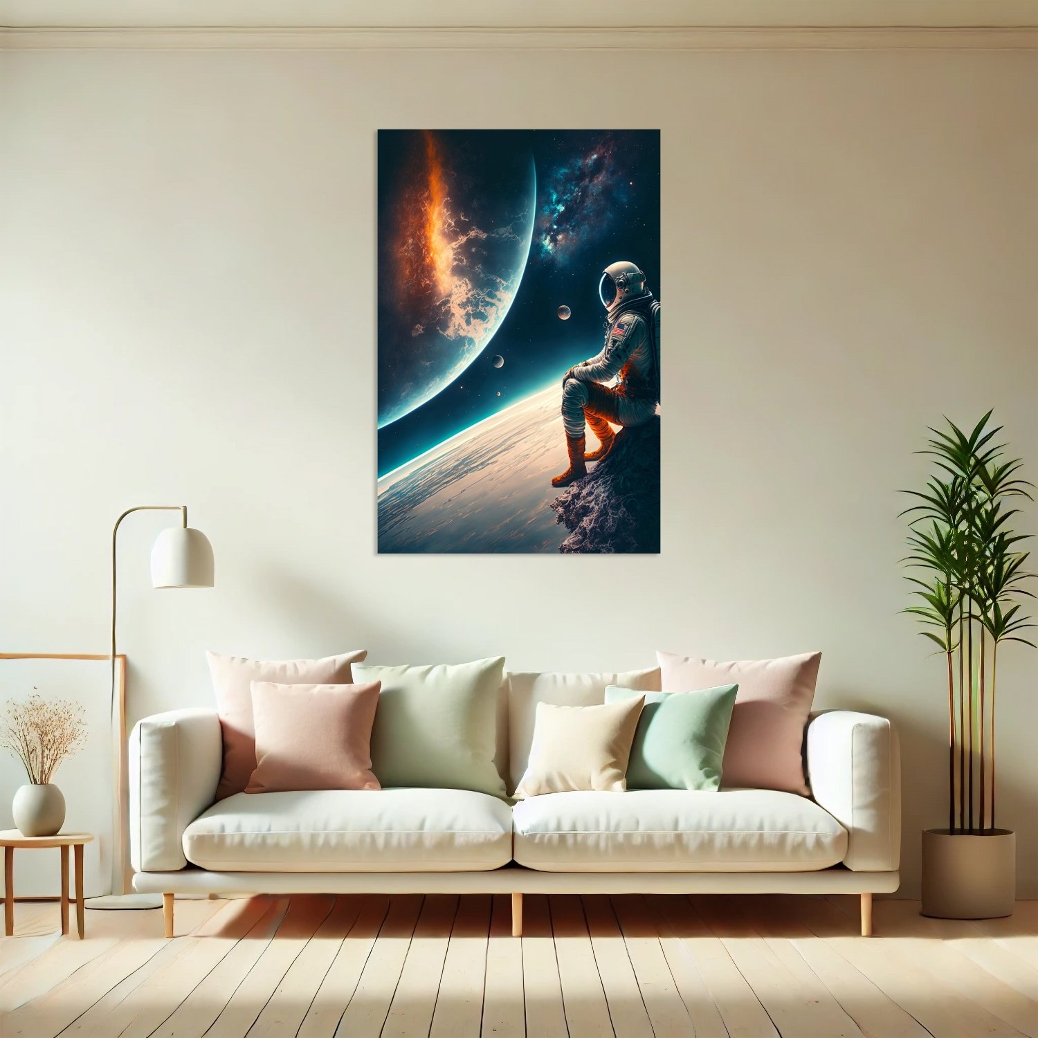 Astronot ve Uzay Manzarası