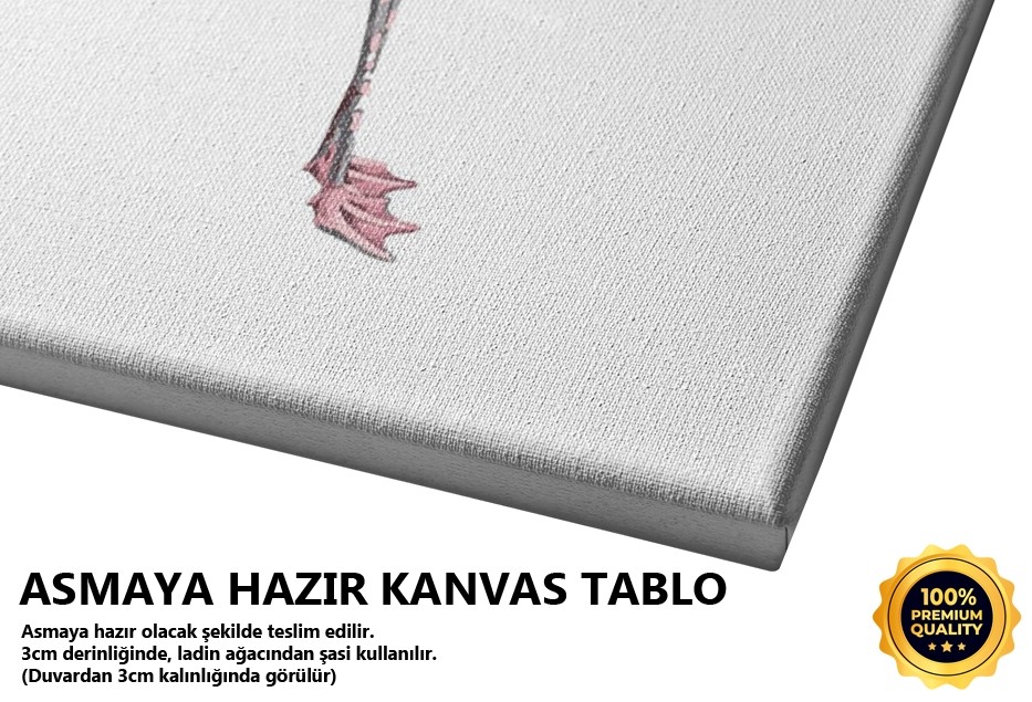 Pembe Flamingo Kuşu Tablo