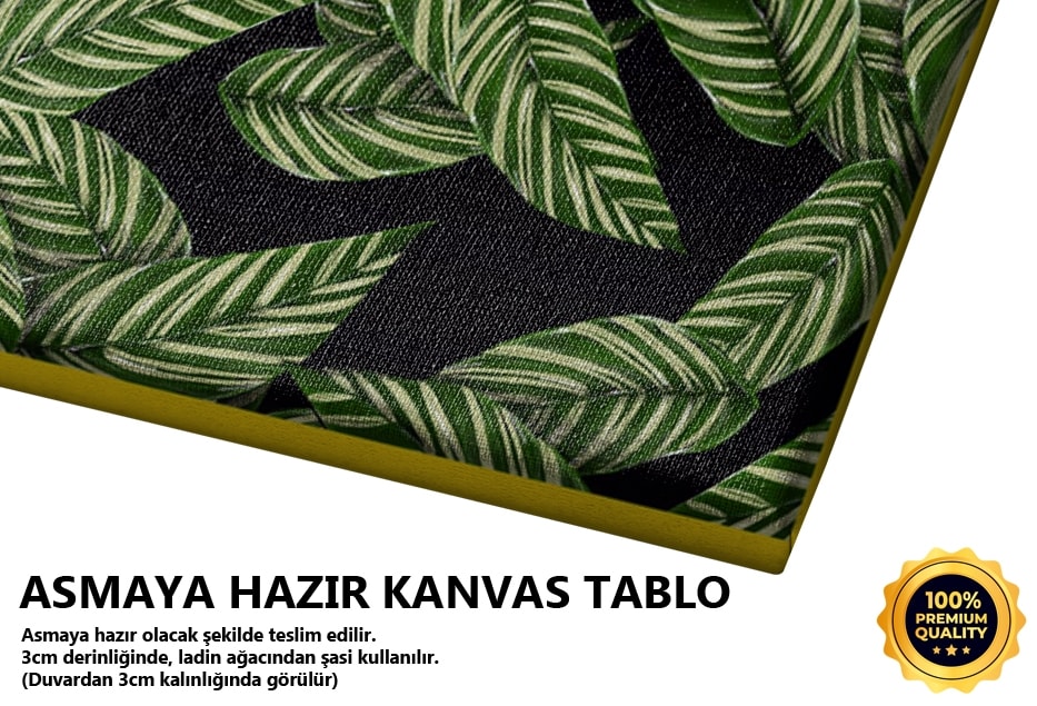 Kare Siyah Çiçek 1 Tablo