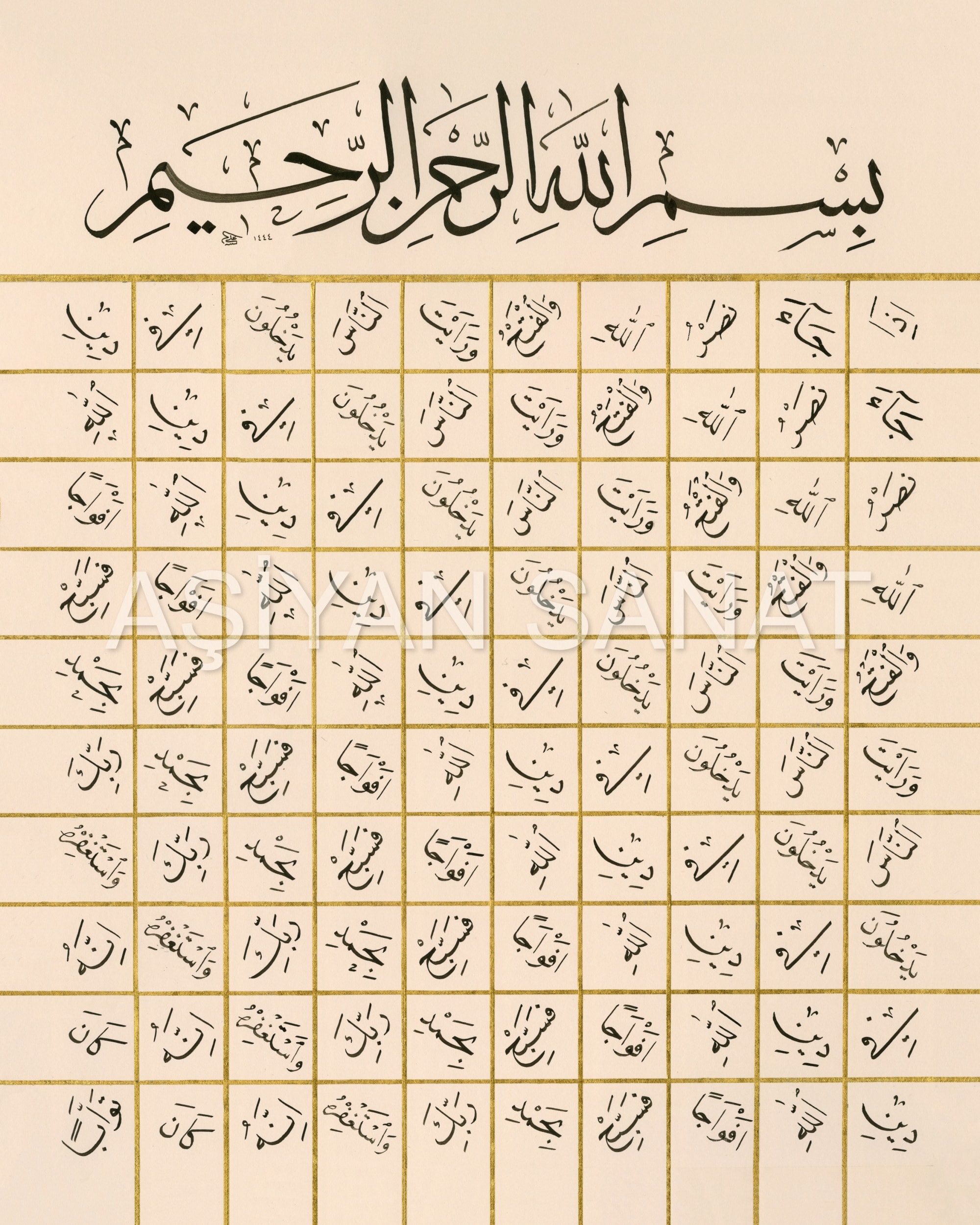 Nasr Suresi (Baskı)