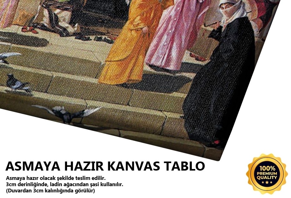 Cami Kapısında Feraceli Kadınlar Tablo