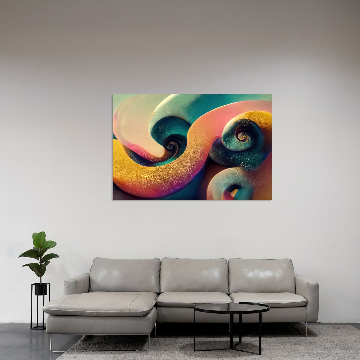 Renkli Spiral Form