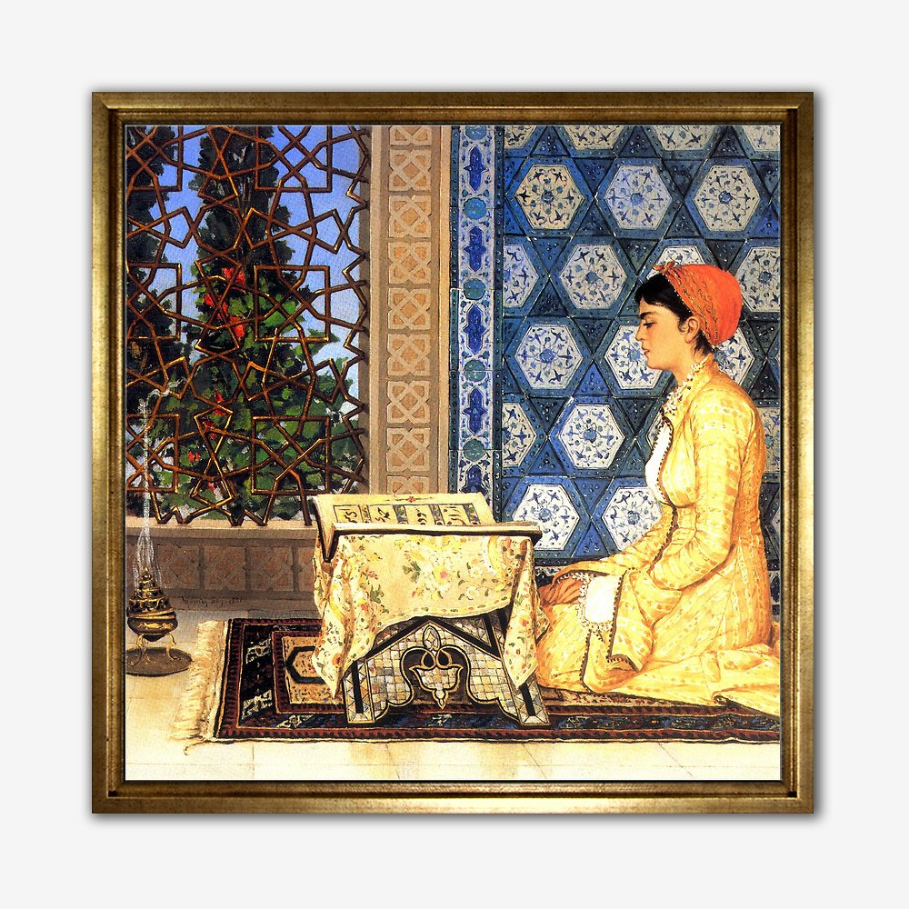 Kur'an Okuyan Kız Tablo