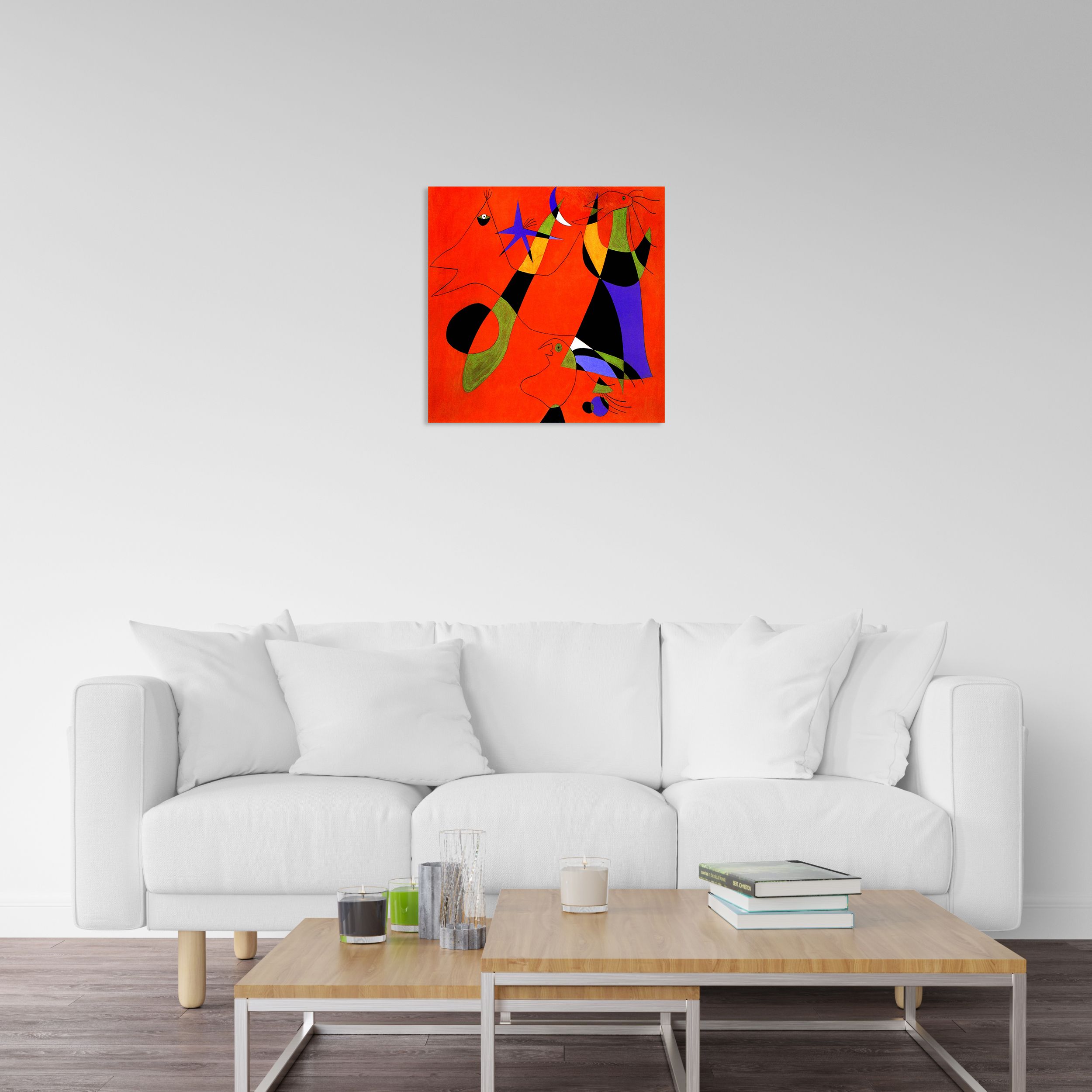 Personages On A Red Ground Tablo