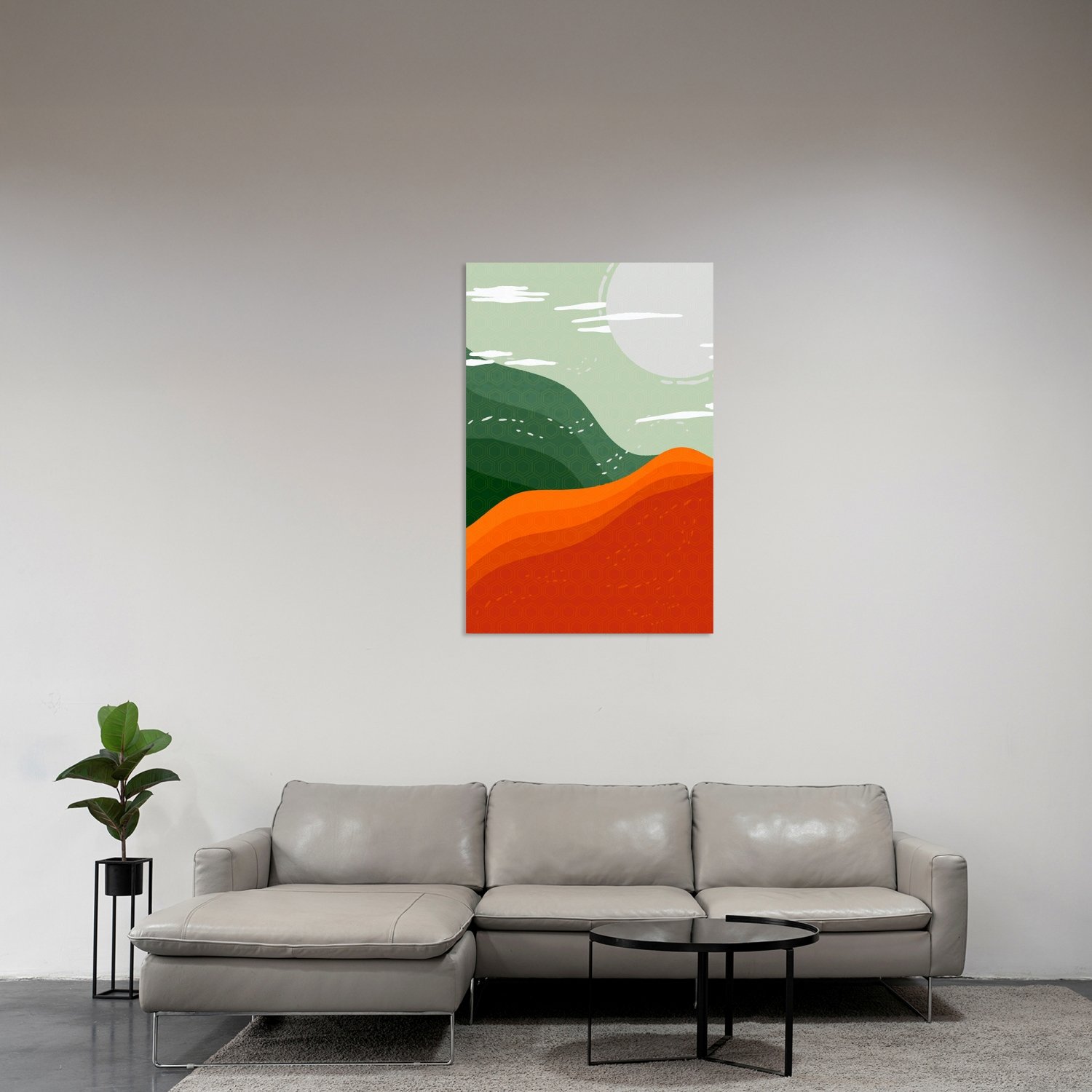 Üçlü Modern Manzara 1 Tablo