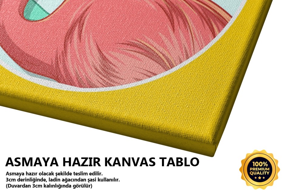 Üçlü Seri Sağ Flamingo Tablo