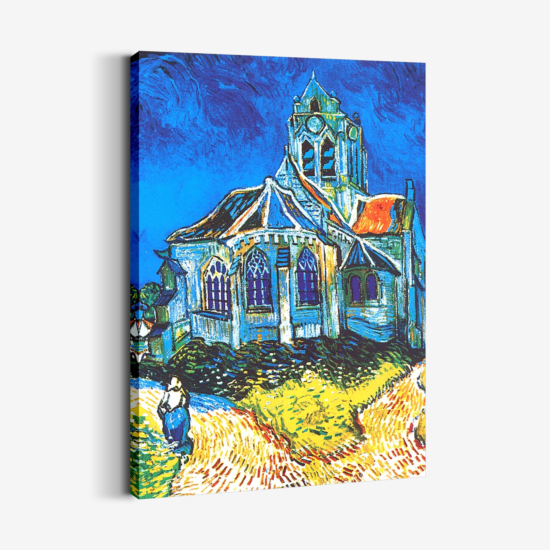 Auvers'te Ki Kilise, 1890 Tablo