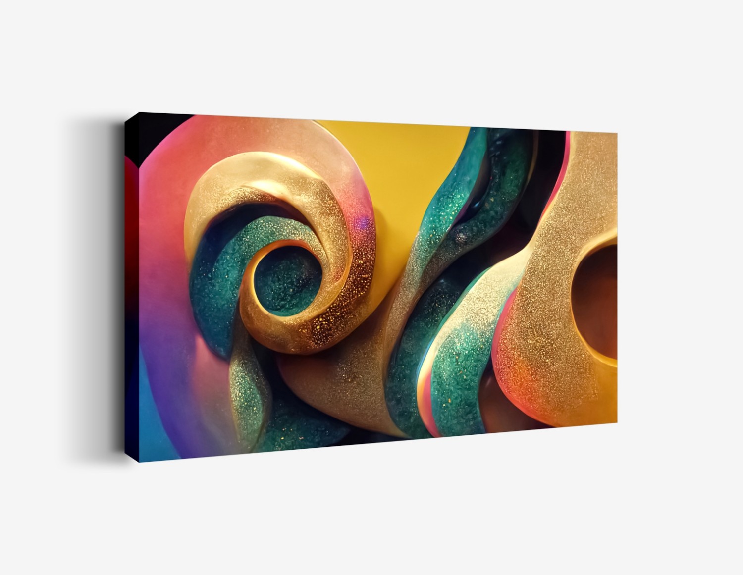 Turuncu Mavi Spiral Form