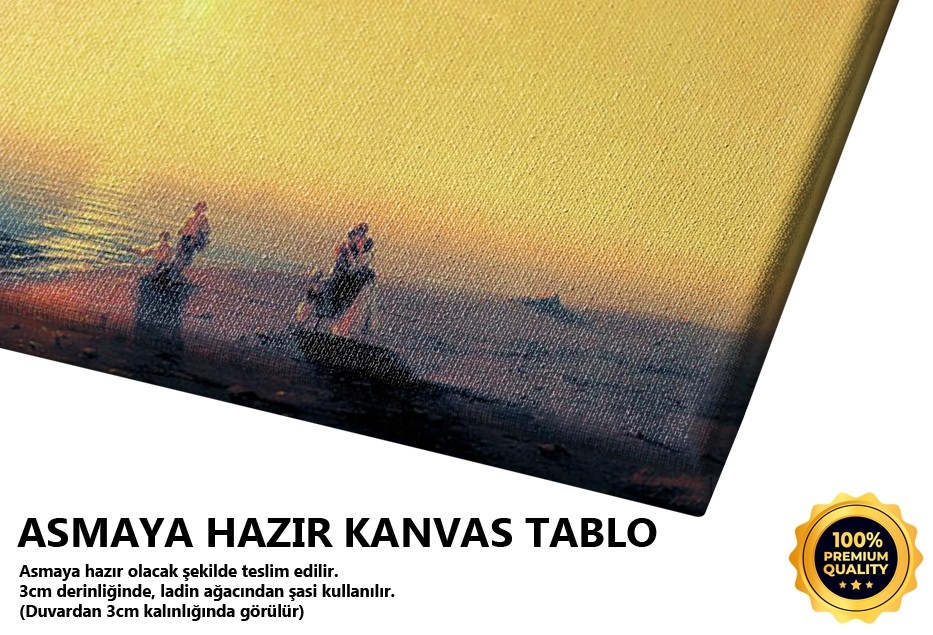Kıyıdan Uzaklaşan Gemi, 1851 Tablo