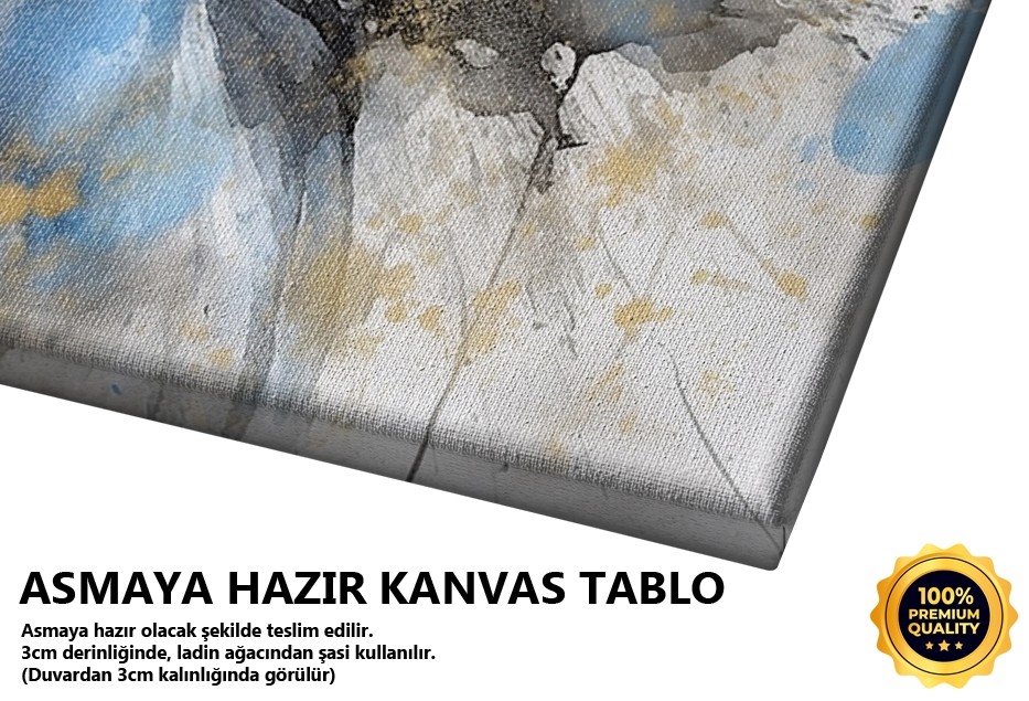 Mavi Beyaz At Portresi