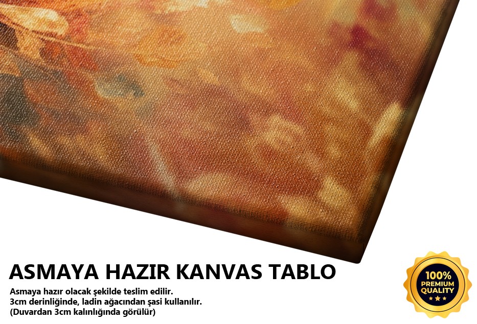 Sarı Arka Planda Çiçek Deseni