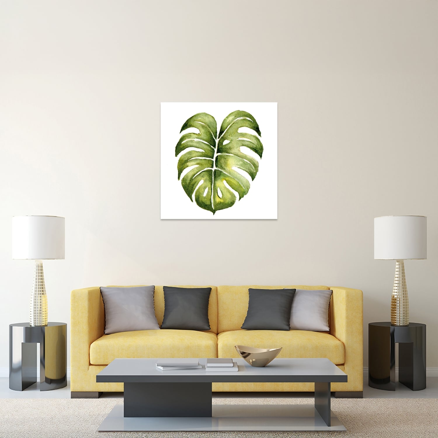 Monstera Yaprak Tablo