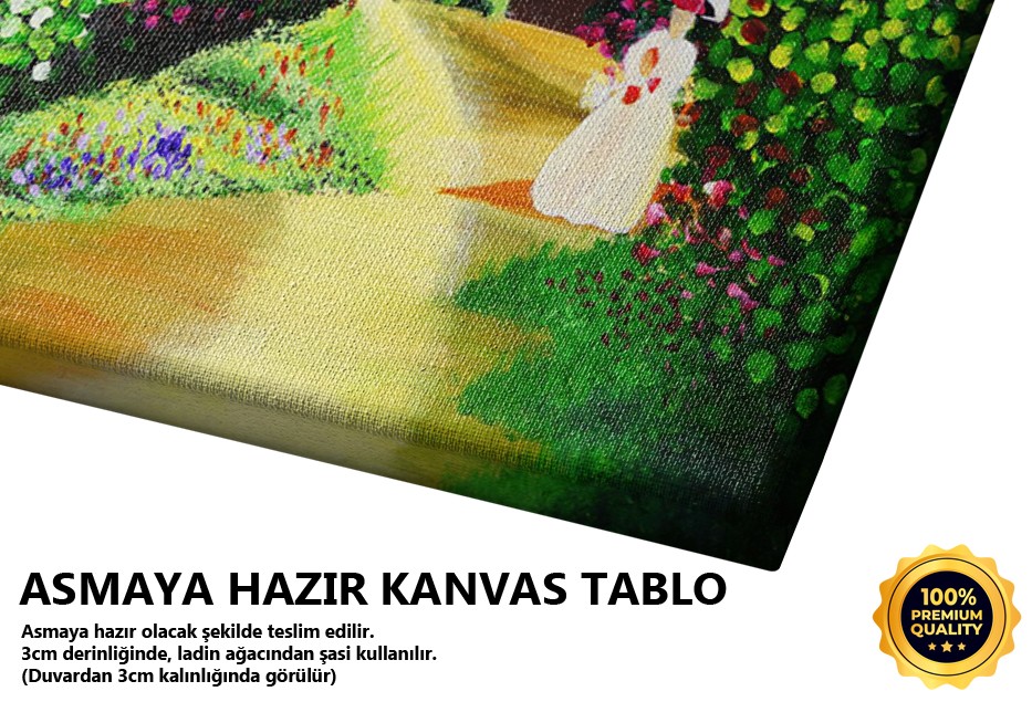 Şemsiyeli Kadın Tablo