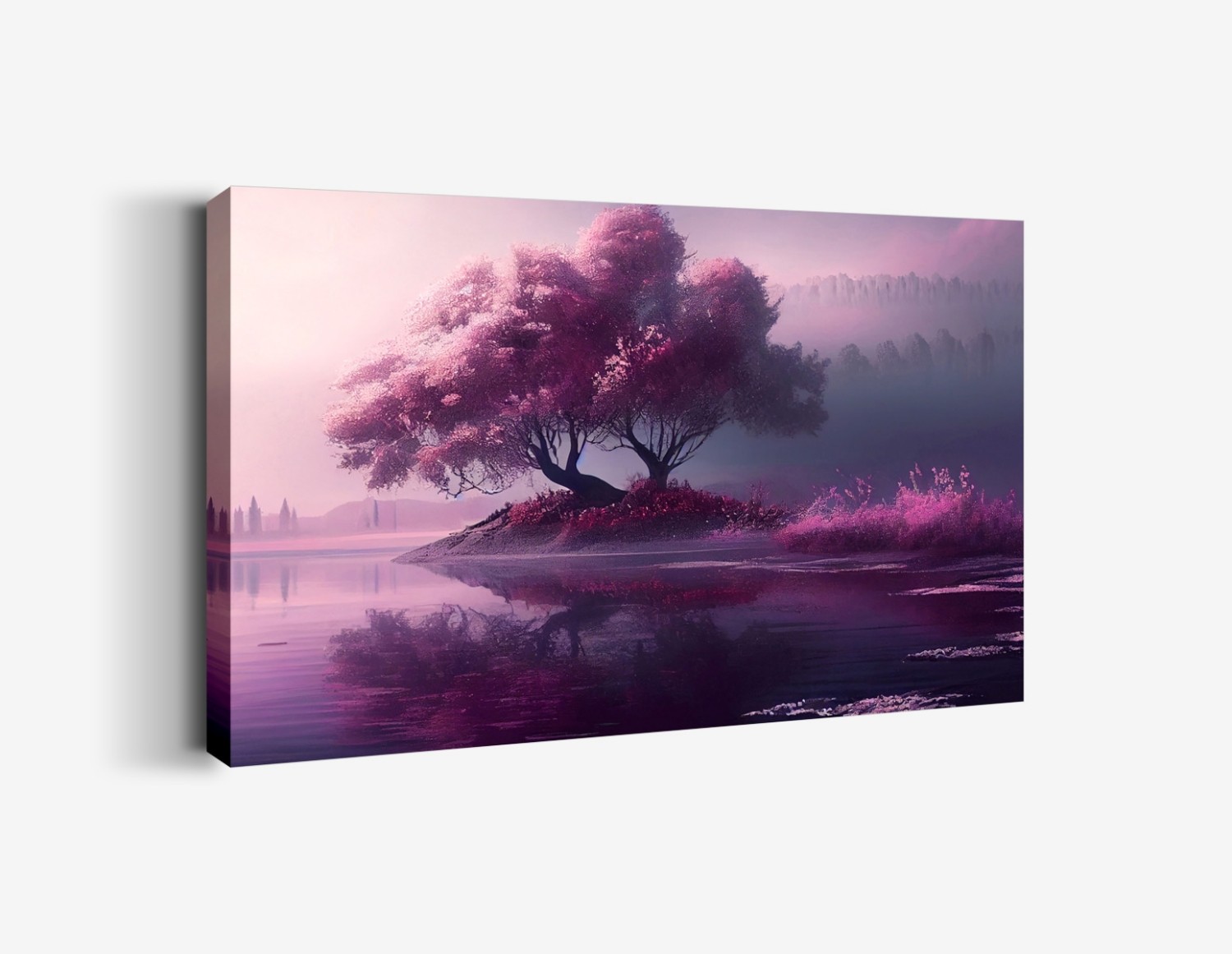 Pembe Ağaç Manzarası