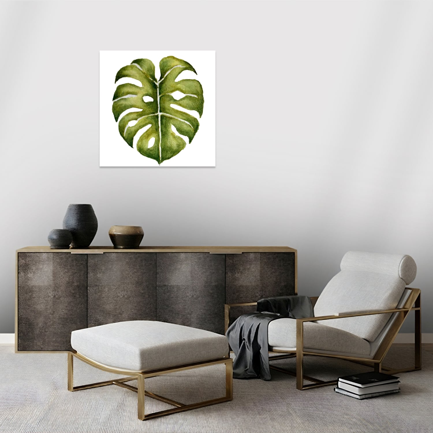 Monstera Yaprak Tablo