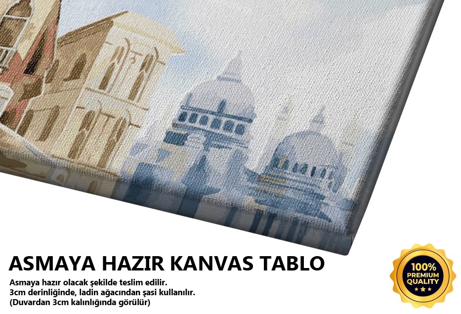 İtalya Siluet Tablo
