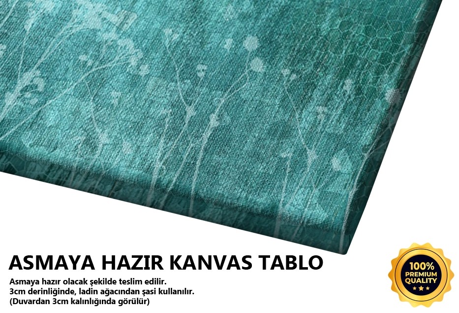 Mavi Zeminde Arı Tablo