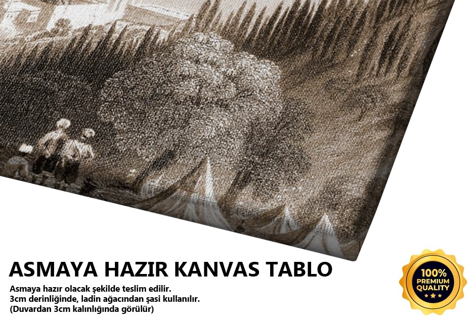 Yeni Beşiktaş Sarayı Sırtlarından İstanbul Tablo