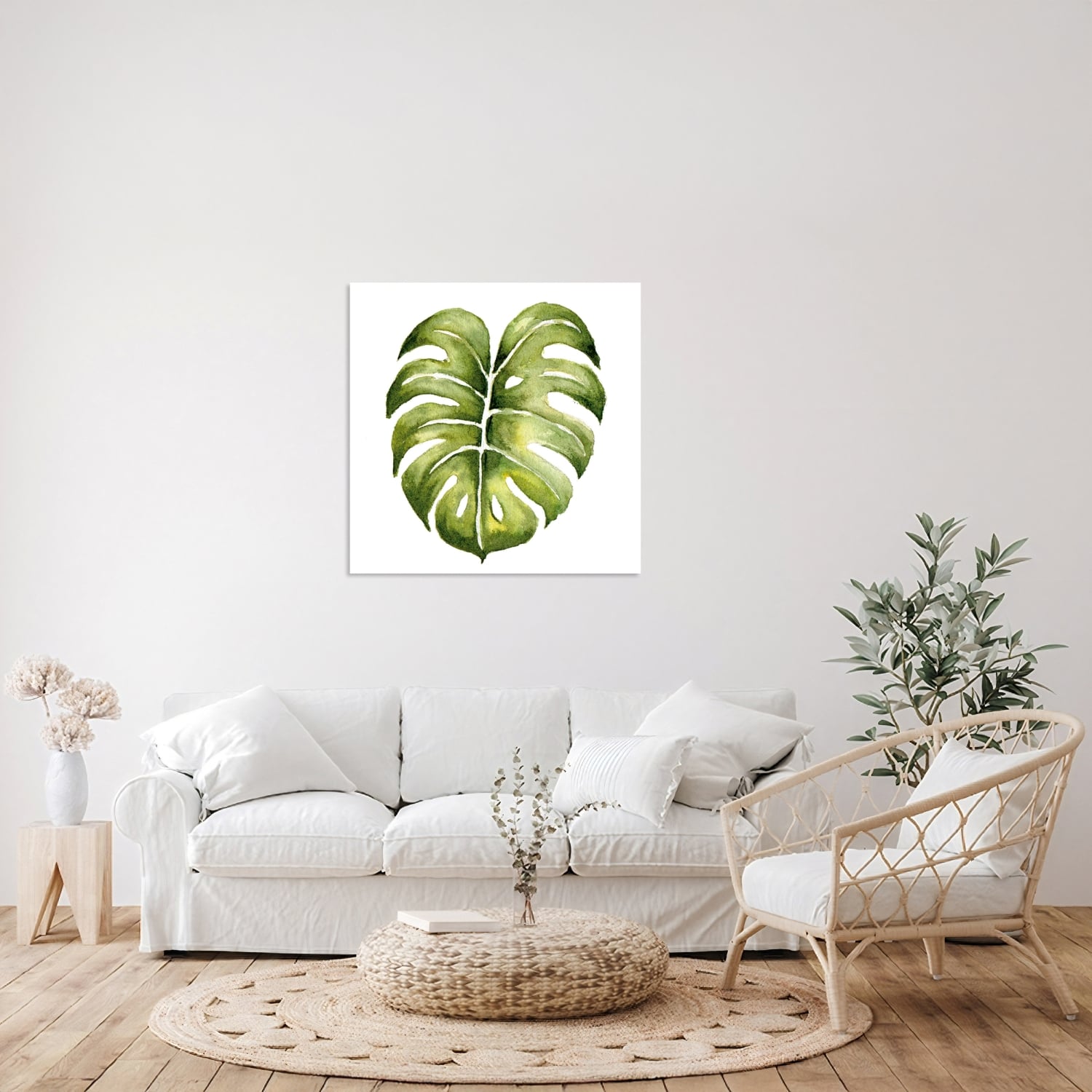 Monstera Yaprak Tablo