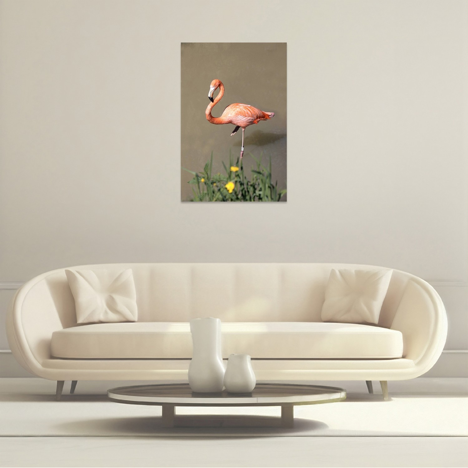 Üçlü Flamingo Orta Tablo