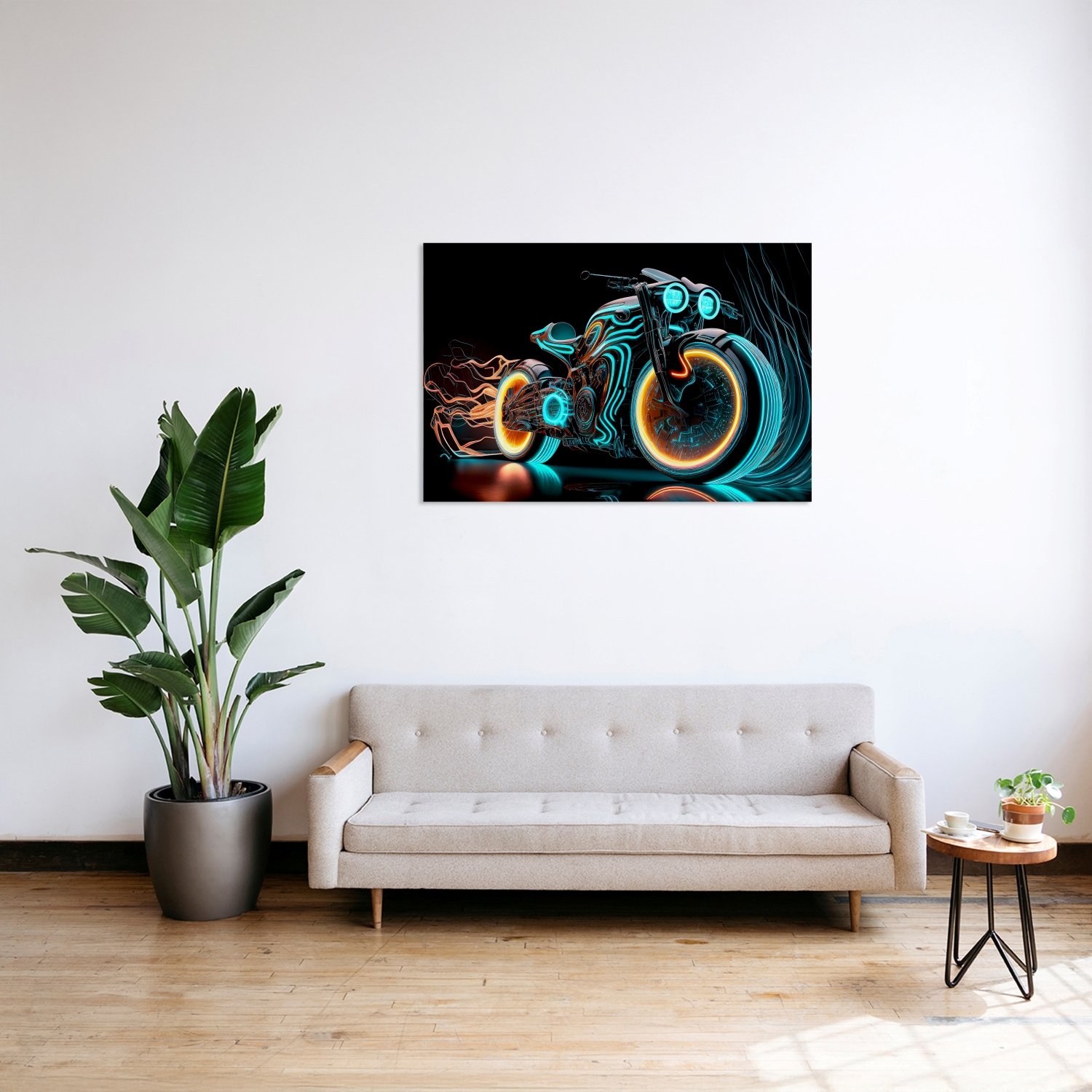 Neon Motor İllüstrasyonu