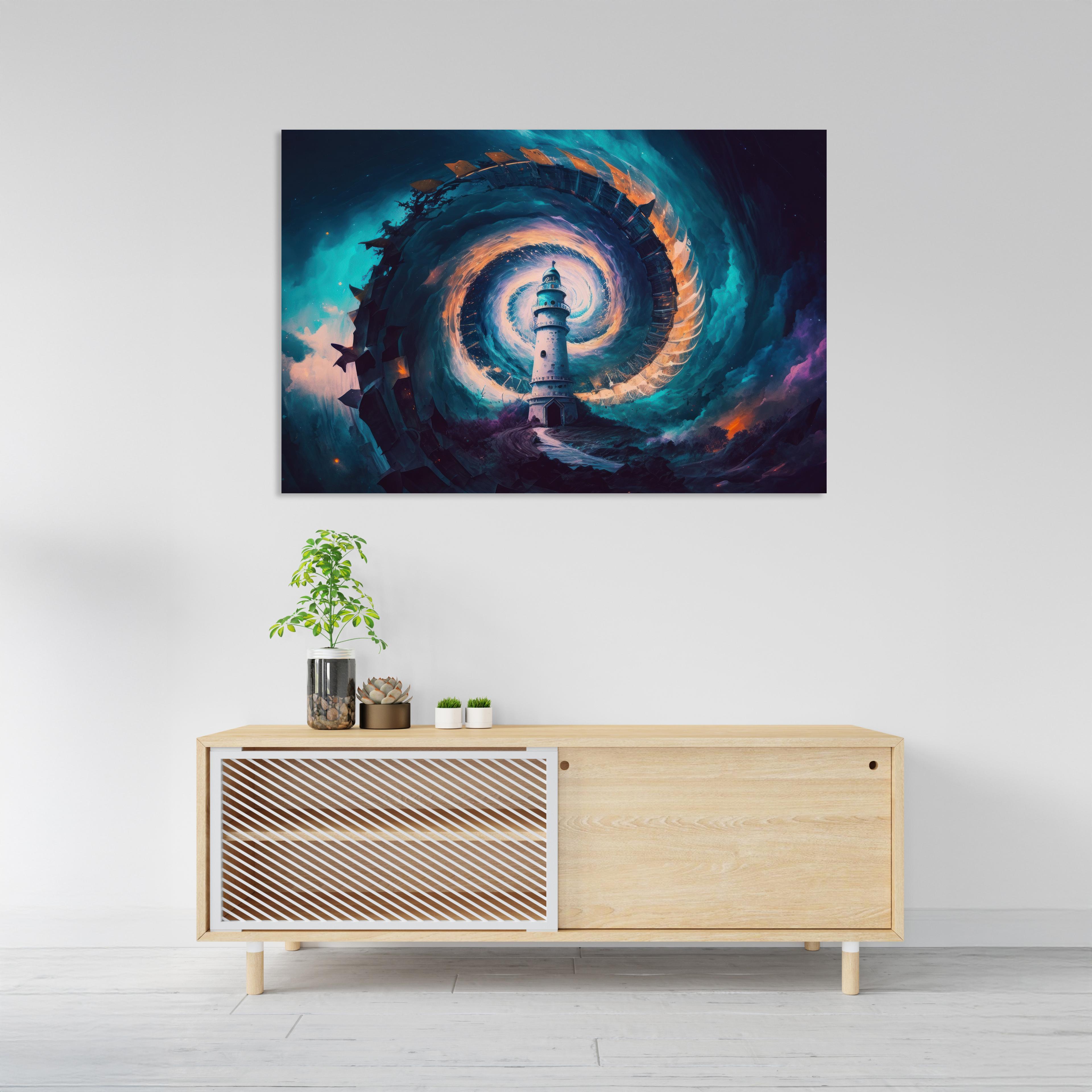 Spiral Bulutlar Arasında Kule