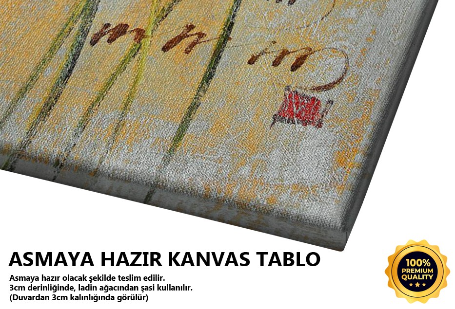 Beyaz Ve Kırmızı Çiçek Tablo