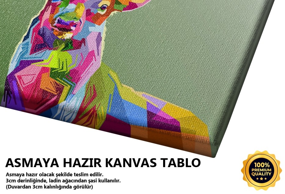 Geyik Renkli Tablo